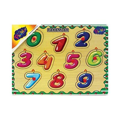 Playwood Ahşap Tutmalı Rakamlar Puzzle