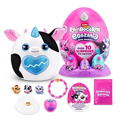 Rainbocorns Mini Eggzania Sürpriz Peluş Beyaz Boynuz