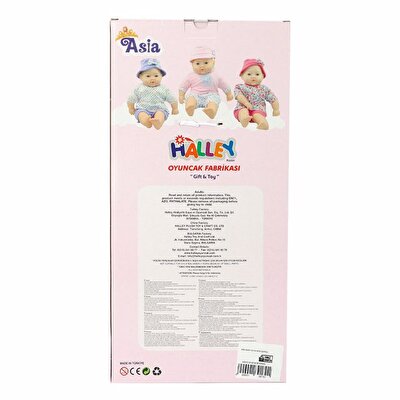 Asia Baby Mor Şapkalı 40 Cm