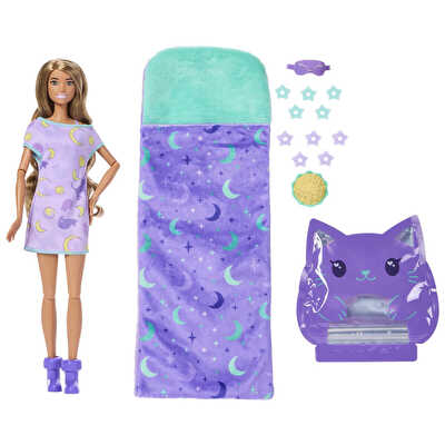 Barbie Party Unboxed Pijama Partisi Mor JMR90