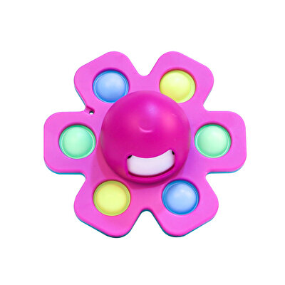 6 Parmak Desenli Ahtapot Stres Çarklı Pop It