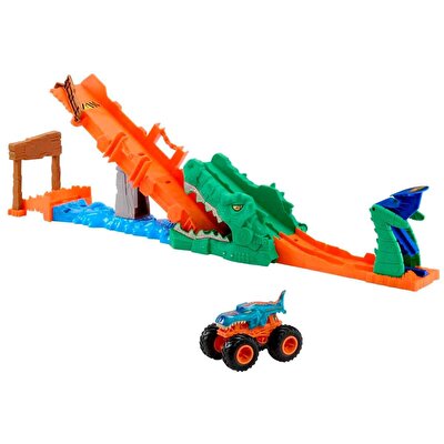 Hot Wheels Monster Trucks Timsahı Devir Oyun Seti JJN45
