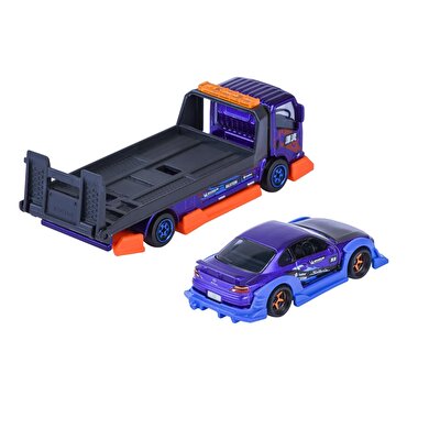 Majorette JDM Legends Tuning Transporter Isuzu NPR +Nissan Silvia(S15) SP