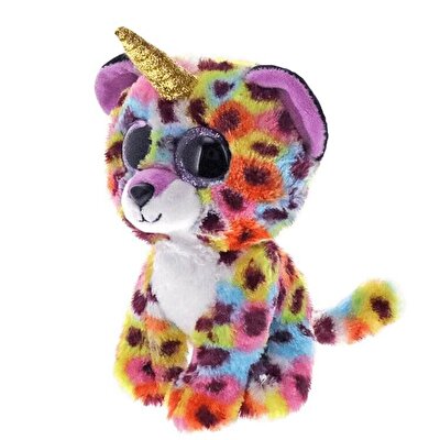 TY Beanie Boo Giselle-Rainbow Leopord 15 cm.