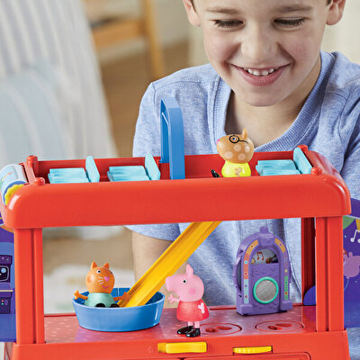 Peppa Pig 2'si 1 Arada Parti Otobüsü F8881