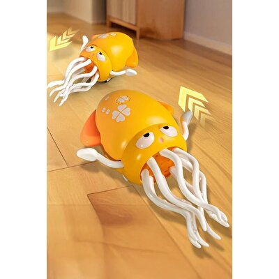 Dansçı Kali Müzikli Işıklı Hareketli Ahtapot Sarı