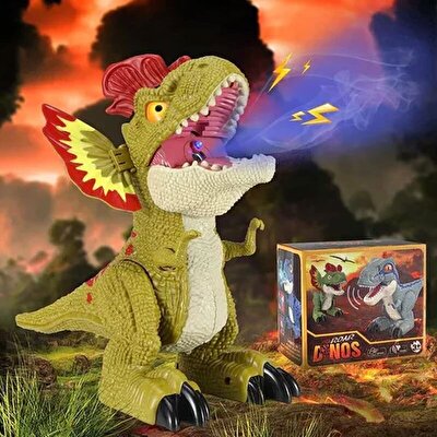 Pilli Buhar Üfleyen Dinazor Dilophosaurus