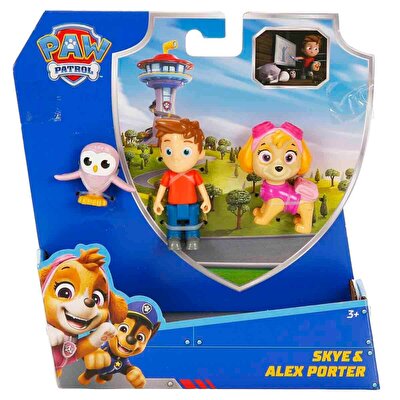 Paw Patrol 3’lü Figür Seti Skye ve Alex Porter