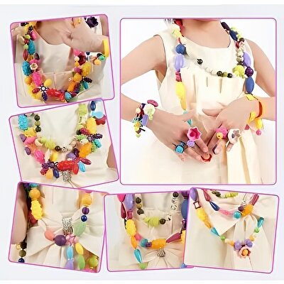 DIY Boncuk Takı Yapma Seti 220 Parça