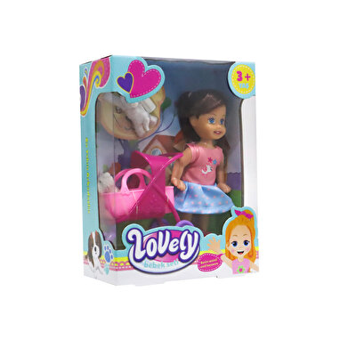 Lovely Mini Bebek Pembe Sepetli Oyun Seti