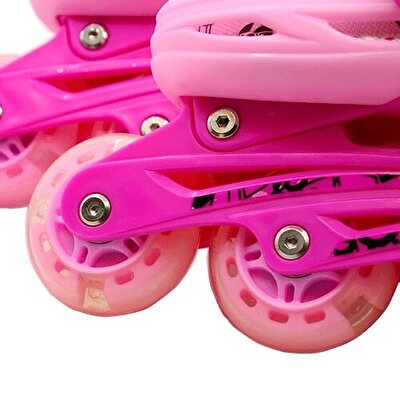 Işıklı Paten Pembe S Beden 31-34 