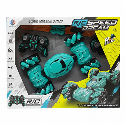 Şarjlı Koldan Kumandalı Driftli Araba Yeşil