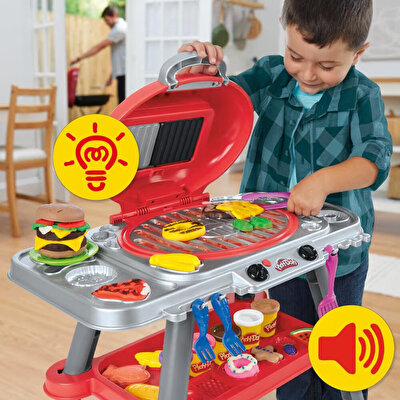 Play Doh Işıklı ve Sesli Sizzlin Izgara Oyun Seti G0500