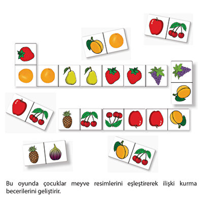 Kırkpabuç Meyveler Domino Oyunu 36 Parça