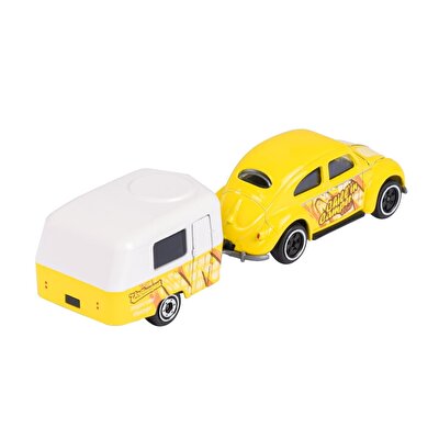 Majorette Volkswagen Römorklu Oyuncak Araba Volkswagen Beetle Sarı