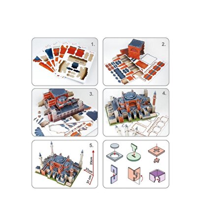Cubic Fun 3D Puzzle 225 Parça Ayasofya