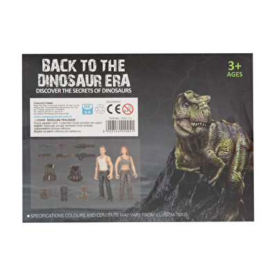 2'li Figürlü Dinozorlu Savunma Seti