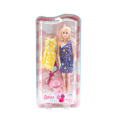 Arya Elbiseli Kıyafet Seti̇ Üçgen Desenli