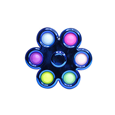 5 Parmak Metalize Stres Çarkı Pop It