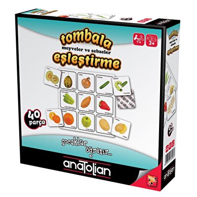 Tombala Meyveler ve Sebzeler Eşleştirme Oyunu