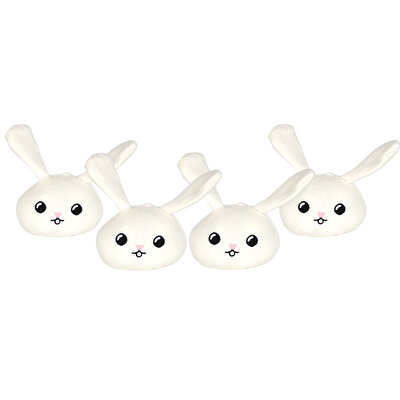 Anne Tavşan ve Mini Tavşan Bebekler Peluş Oyuncak Seti