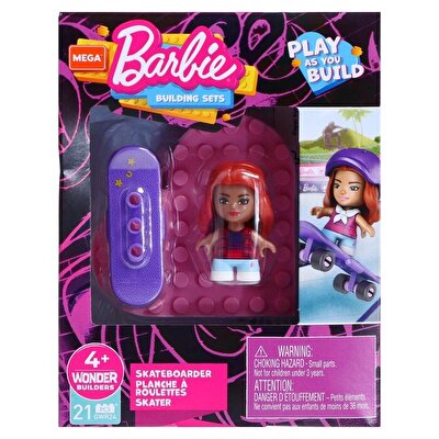 Mega Barbie Mini Figürler Serisi Kaykaycı GWR24
