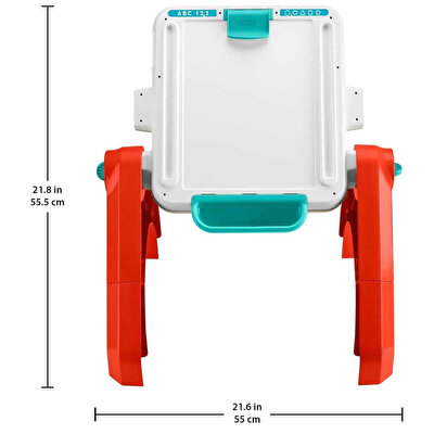 Fisher Price 4'ü 1 Arada iSesli ve Işıklı Eğlen ve Öğren Aktivite ve Çizim Masası JLM96