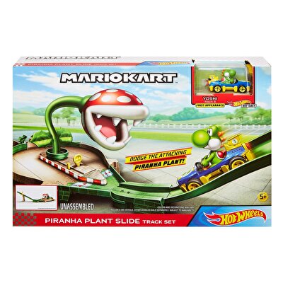 Hot Wheels Mario Kart Çılgın Yaratıklar Oyun Seti Piranha Plant Slide GFY47