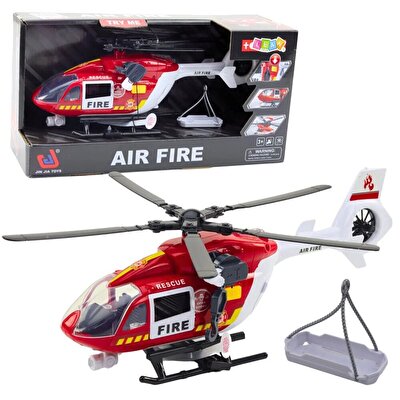 Pervaneli Işıklı ve Sesli Sürtmeli İtfaiye Helikopteri 30 Cm