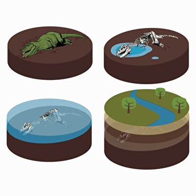 Clementoni Jurassic World Mosasaurus ve Brachiosaurus Kazı Seti