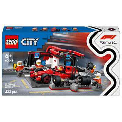 LEGO City Ferrari Arabalı F1 Pit Stop ve Pit Ekibi 60443
