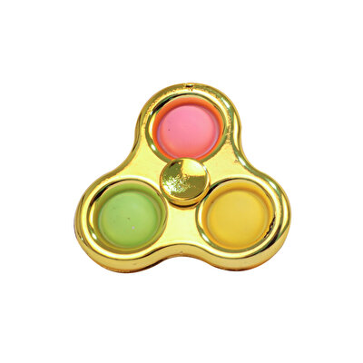 3 Parmak Metalize Stres Çarklı Pop It