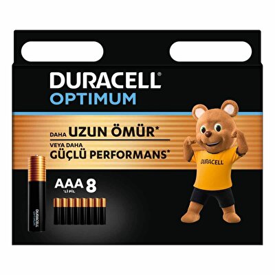 Duracell Optimum  8’li AAA İnce Kalem Pil