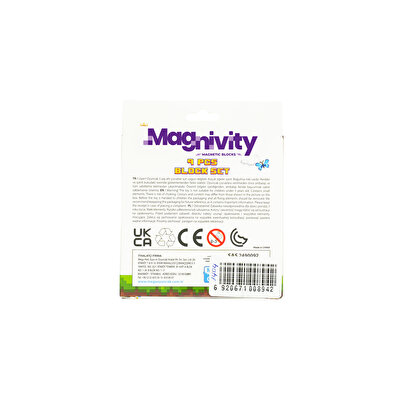 Magnivity Manyetik Bloklar Gri Taş Blok 9 Parça