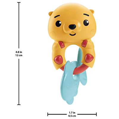 Fisher Price Eğlenceli Dostlar Dişlik ve Çıngıraklar Teething Time Otter HKD69