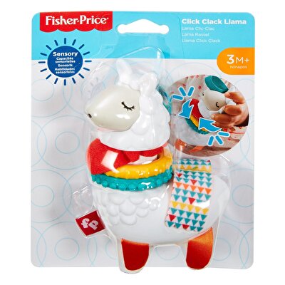 Fisher Price Eğlenceli Arkadaşlar Dişlik ve Çıngıraklar Click Clack Lama (FXC20)