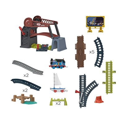 Thomas ve Arkadaşları Thomas ve Skiff Açılır Köprü Macerası (Motorlu Tren) HGX65