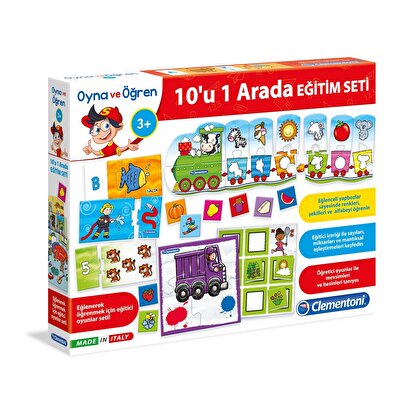 Clementoni Oyna ve Öğren - 10'u 1 Arada Eğitim Seti