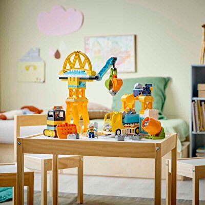 LEGO DUPLO Kasabası 3'ü 1 Arada İnşaat Sahası ve Araçları 10476