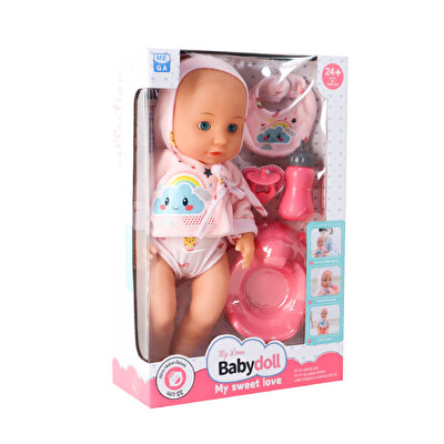 Babydoll My Love Tuvalet Eğitimi Seti 35 Cm Pembe Kıyafetli
