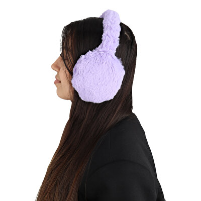 Peluş Kulaklık Mor