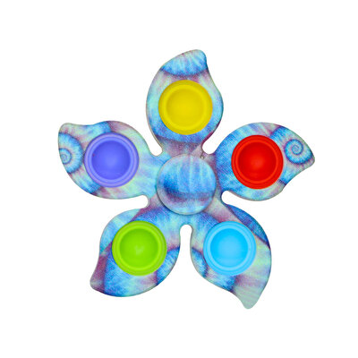 5 Parmak Yaprak Pop It Stres Çarkı