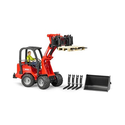 Bruder Schaffer 2034 Kompakt Yükleyici Sürücü ve Aksesuarları