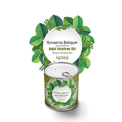 Konserve Bahçem Kekik Dağ Kekiği Yetiştirme Kiti