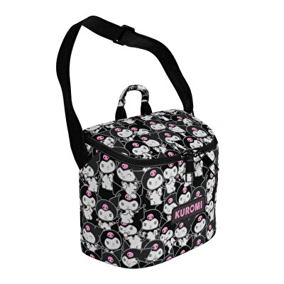 Kuromi Desenli Termal Beslenme Çantası Siyah