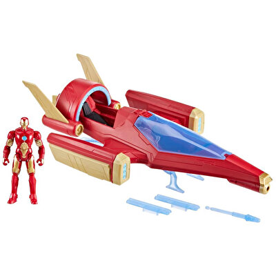 Marvel Avengers Epic Hero Serisi Iron Man Repulsor Blast Savaş Jeti ve Aksiyon Figürü F9329