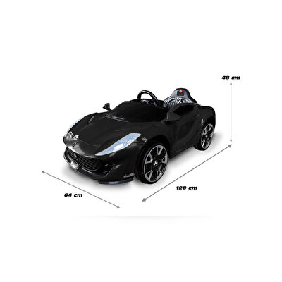 Uzaktan Kumandalı Style 12 Volt Akülü Siyah Araba