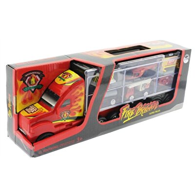 Taşınabilir Die Cast Metal Araçlı İtfaiye Kamyonu BA 139B