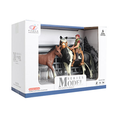 Çiftlik Hayvanları Kovboy At ve Tay Seti