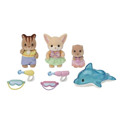 Sylvanian Families Anaokulu Arkadaşları Havuz Eğlencesi Üçlüsü